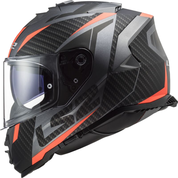 LS2 STORM – RACER ORANGE Full-Face Kaciga za Motor - Image 3